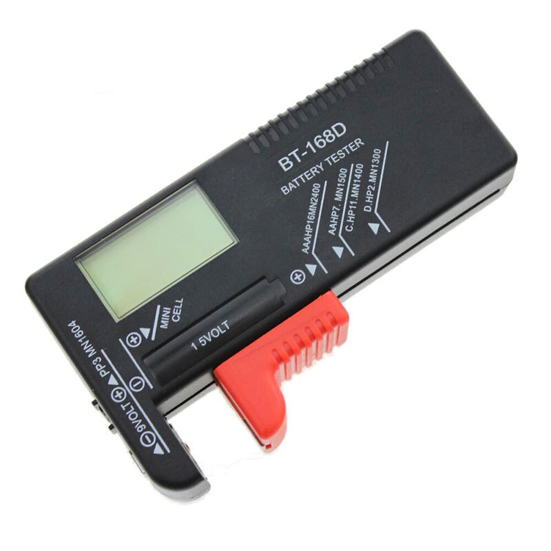 Probador de batería de BT-168, puede medir el voltaje de la batería 18650, pantalla digital de alta precisión