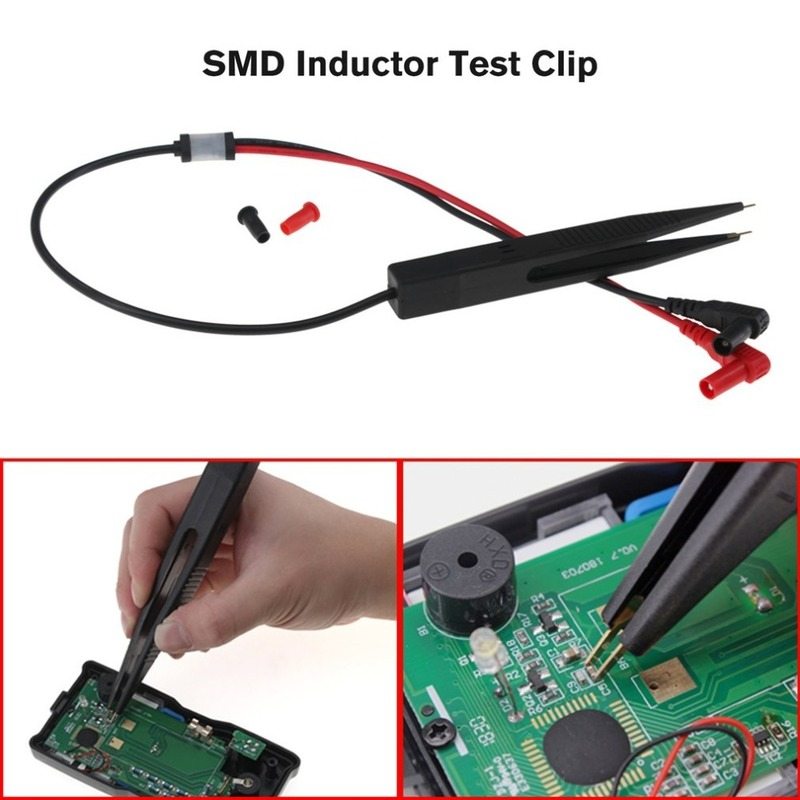 SMD Multimeter Probe Induktor Test Clip Meter Probe Wire Tweezers Jarum Leads Pin Tester untuk Digital Resistor Kapasitor Kabel