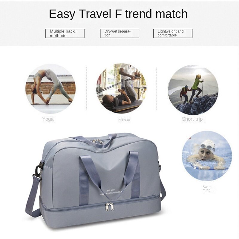 Branded large capacity travel bags quality duffle bags handbag waterproof crossbody clothing storage bags Essential for vacation
