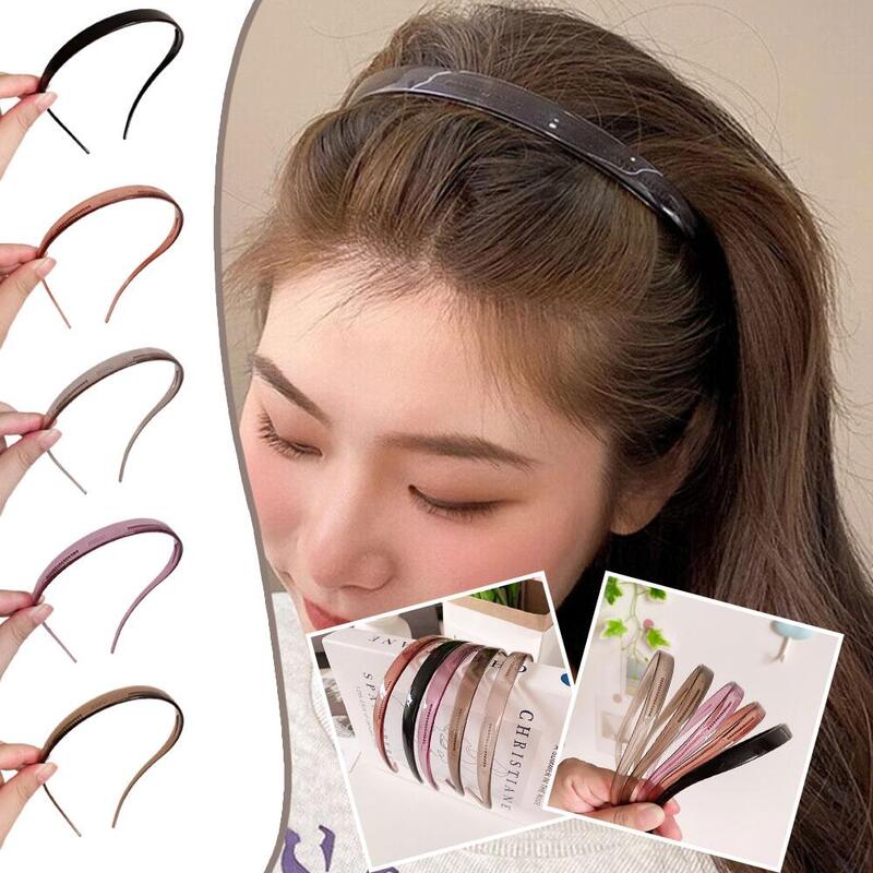 Acrylic Hairbands Simple Transparent Resin Hair Band For Women Washing Anti Slip Hair Compression Headbands Hair Clip Headwear
