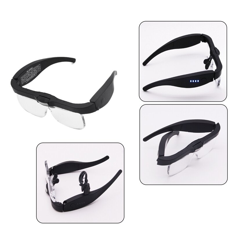 Magnifying Glasses With Light Transparent ABS+Acrylic For Hobby, Crafts, Reading And Close Work