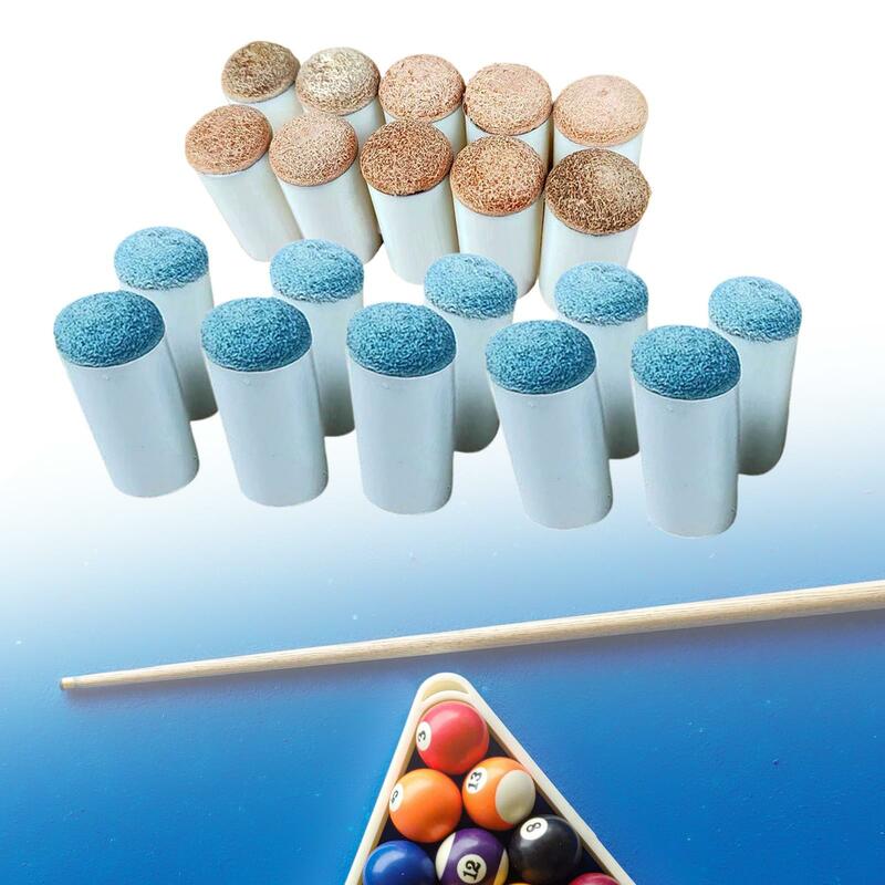 10x Lightweight Billiard Pool Cue Tips Replacement Part for Billiards Lovers