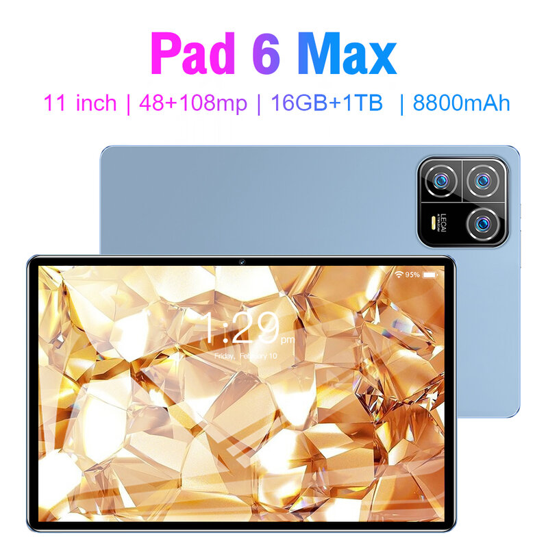 2024 Original Pad 6 Max Tablet globale Version Android 13 Tablet PC Snapdragon 8 Gen2 16GB 1TB 5 GB GPS WLAN Mi Tab Pad 6 Tablets