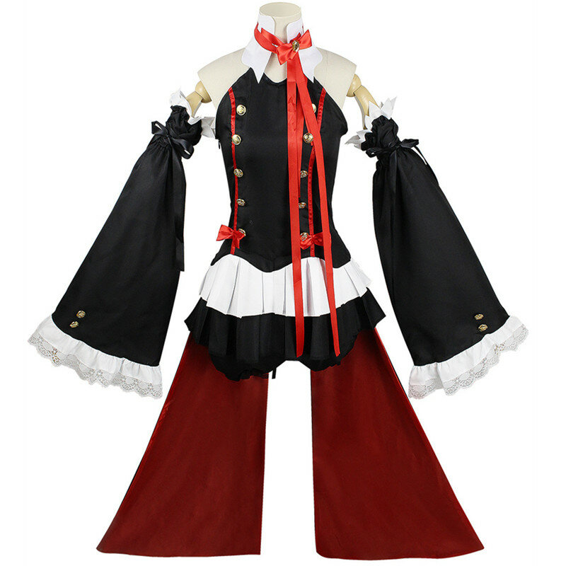 Disfraz de Cosplay Seraph Of The End Krul Tepes para mujer, uniforme de Anime Owari no Seraph, bruja, vampiro, rizo, ropa