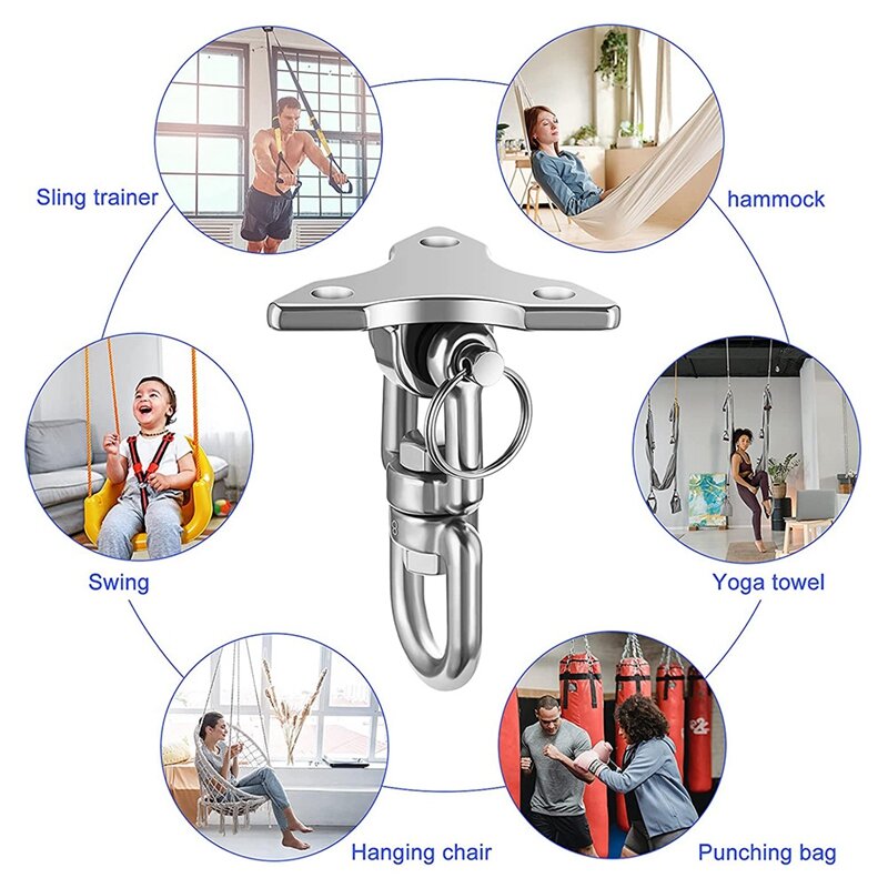 Ceiling Hook Hanging Chair,Heavy Duty Ceiling Bracket Swing Hook Swing Up To 450 KG Ceiling Hook Hanging Chair