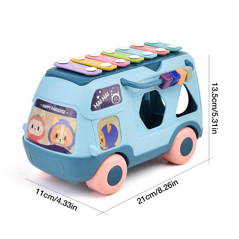 만화 버스 어린이 장난감, 미니 자동차 버스 장난감, 놀이 차량, 어린이 교육용 장난감, 소년 선물