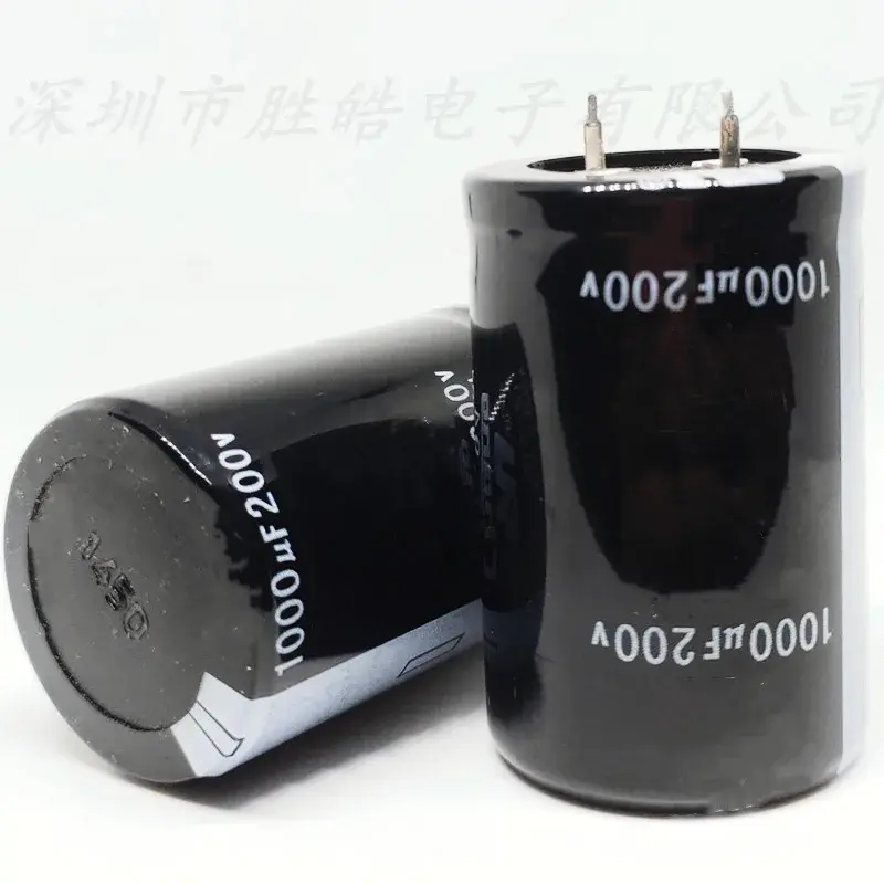 Capacitores eletrolíticos de alumínio, pés duros, alta qualidade, volume 30x35, 30x40mm, 200V1000UF, 5pcs-12pcs