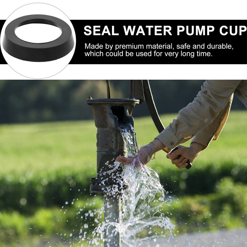 6 Pcs Hand Pump Cup Water Pump Seal Manual High Pressure Drive Accessories Rubber Universal