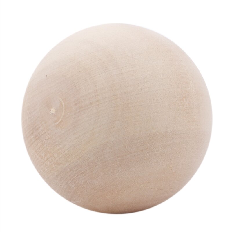 Wooden Balls Without Bore Dia 50mm/60mm/70mm/80mm Exercise Wooden Ball Durable DIY Painted Exercise Wooden Ball