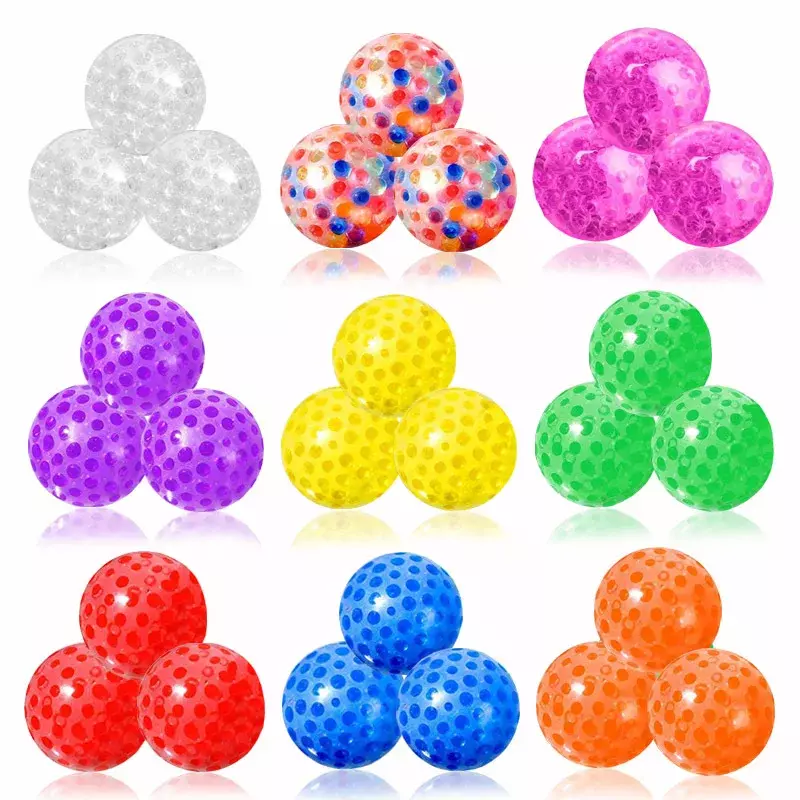 Vent Water Bead Ball Squeeze Toy 3.5Cmtpr Soft Glue bambini Adult Squeeze Ball Grape Ball Play giocattoli antistress per bambini