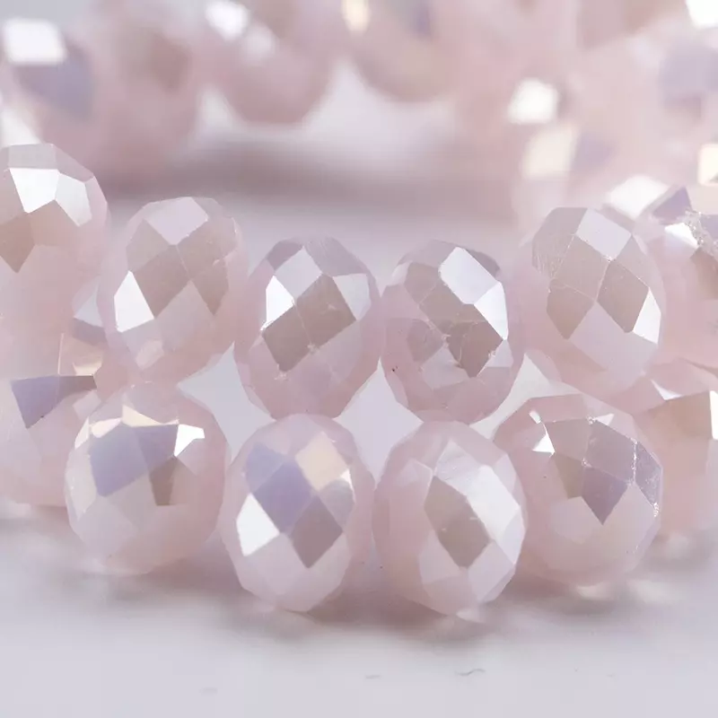 4 6 8 MM Austrian Round Rondelle Crystal  Beads For DIY Bracelet Jewelry Making Supples Accessories Wheel Faceted Glass Beads