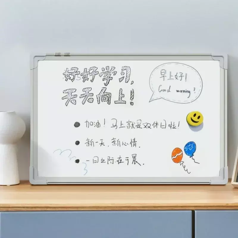 Papan tulis magnetik untuk rumah dan kantoran gantung, dapat dihapus, papan pengajaran untuk menulis, menampilkan, dan buletin