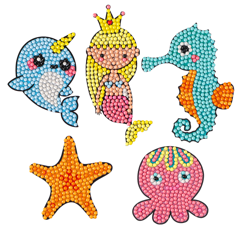 2023 New Pattern Diamond Painting Kits 5D DIY Handmade Children Sticker Toy Souptoys Home Ornament Crafts Art Resin Diamond