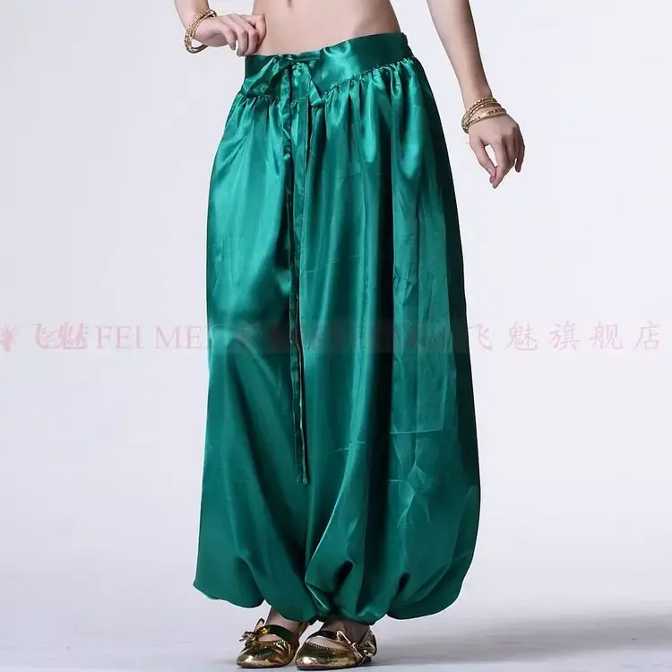 New belly dance costumes senior stain belly dance pants for women belly dance lantern trousers
