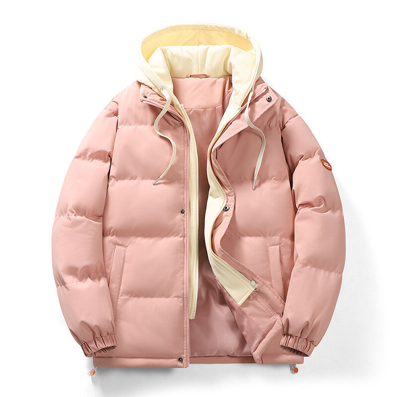남녀공용 루즈핏 다운 코튼 코트, 커플 코튼 코트, 2023 겨울 신상