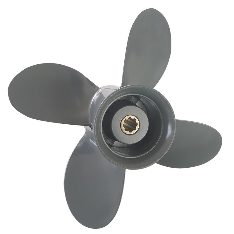 4 Blades 9.9-20 HP Aluminum Propeller For YAMAH Outboard Engine