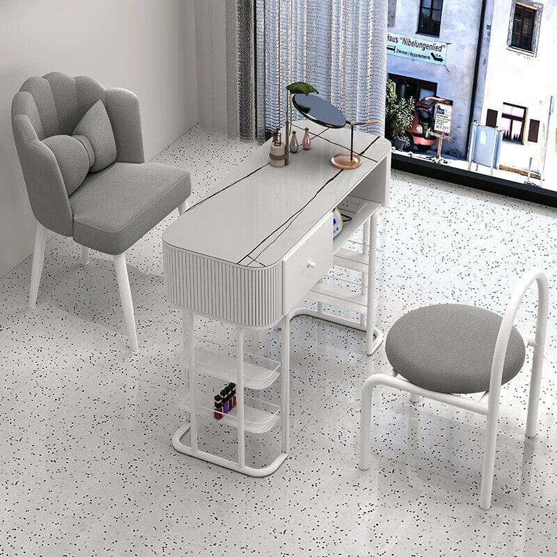 Профессиональный эстетический стол для ногтей маникюрный Маникюрный Стол современный простой стол для маникюра мебель для салона KMNT