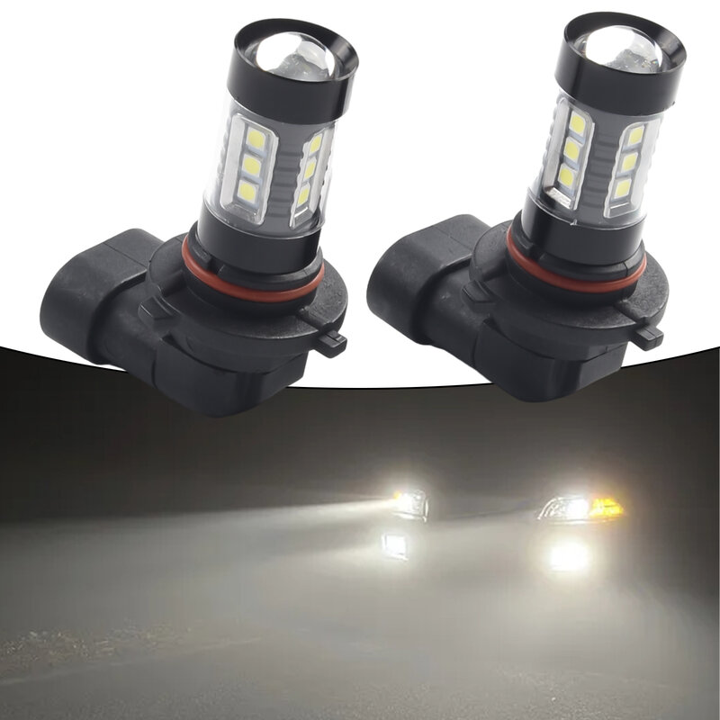 Super Bright LED Fog Light Kit, lâmpada branca, liga de alumínio, lâmpada de nevoeiro frontal, H10, 9145, 9140, 80W, 6000K, 12V-24V DC, novo, 2pcs
