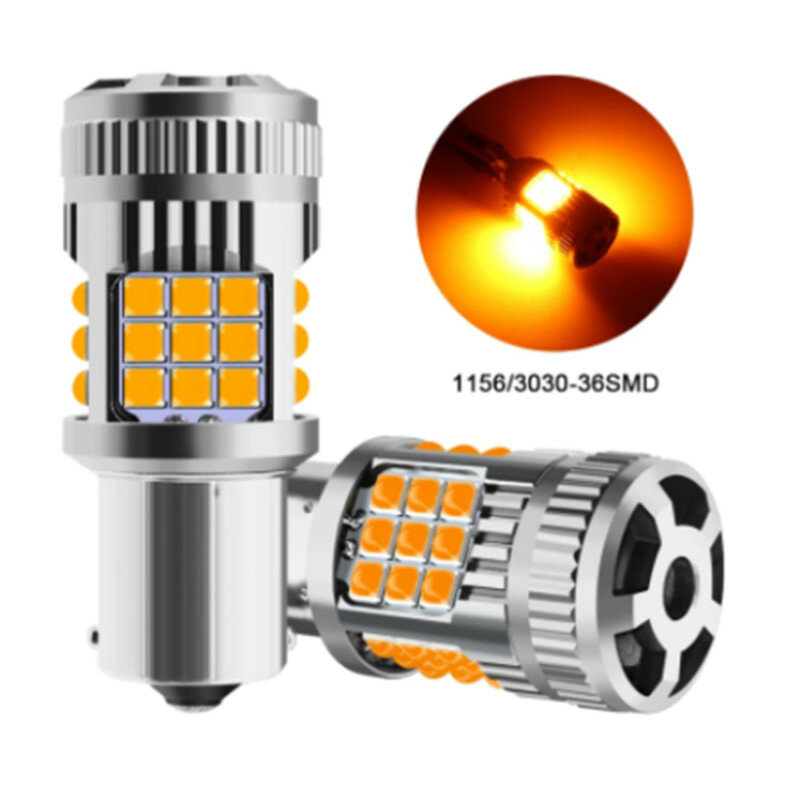 T20 led Signal Lamp Canbus 1156 BA15S P21W BAU15S 1157 BA15D 7440 7443 LED Bulb 30W 3030 36smd No Error Led Turn Signal Light
