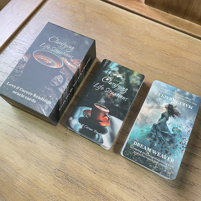 Clarifying Life Situations Love and Career Readings Oracle Cards English Tarot Deck in Box 80-cards Fortune Telling Divination