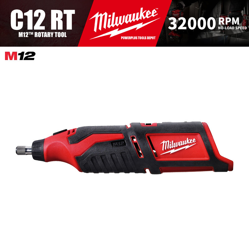 Milwaukee C12 RT/2460 M12™Herramienta rotativa inalámbrica, herramientas eléctricas de 12V