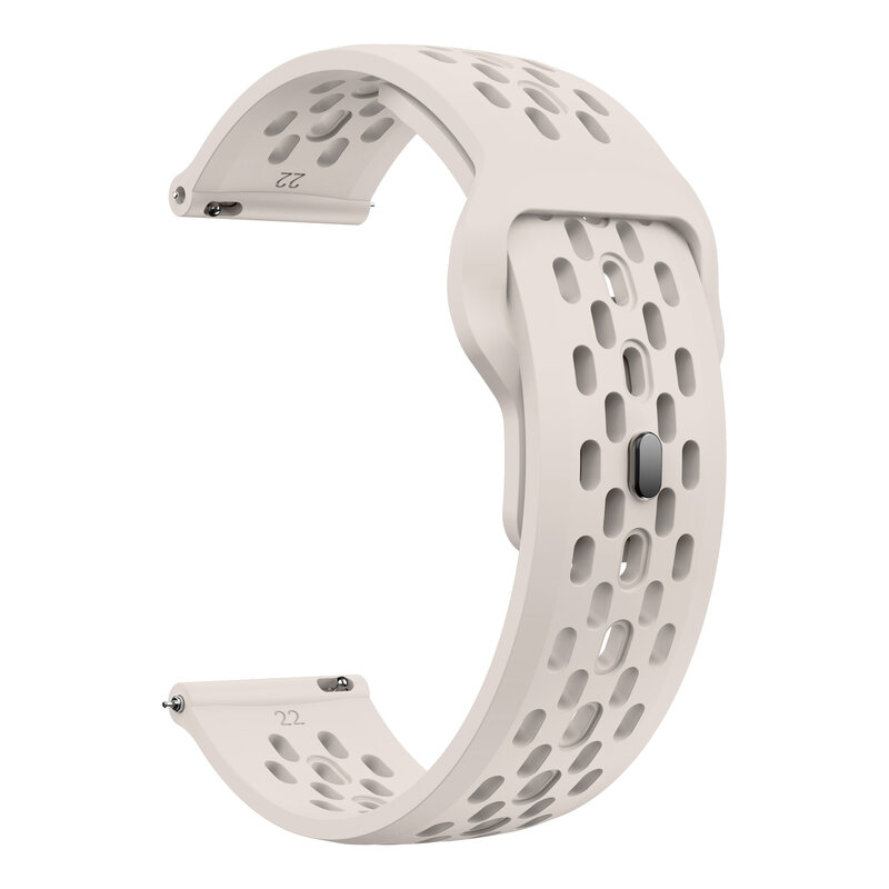 Cinturino per orologio con fibbia inversa in rete universale iPANWEY 18 19 20 22mm a sgancio rapido-cinturino sportivo in Silicone traspirante per Huawei Garmin