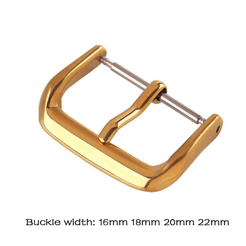 Metal Watch Buckle Clasp Stainless Steel Rose gold 8/10/12/14/16/18/20/ 22mm Replacement Buckles Black Rose Gold Watch Accessory