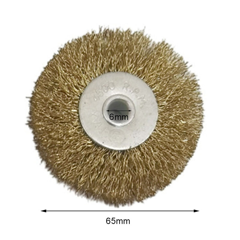 Juego de extracción de alambre prensado de cepillo de rueda duradero, alambre de acero inoxidable 38x6mm, 50x6mm, 65x6mm, 75x6mm, como muestra la imagen