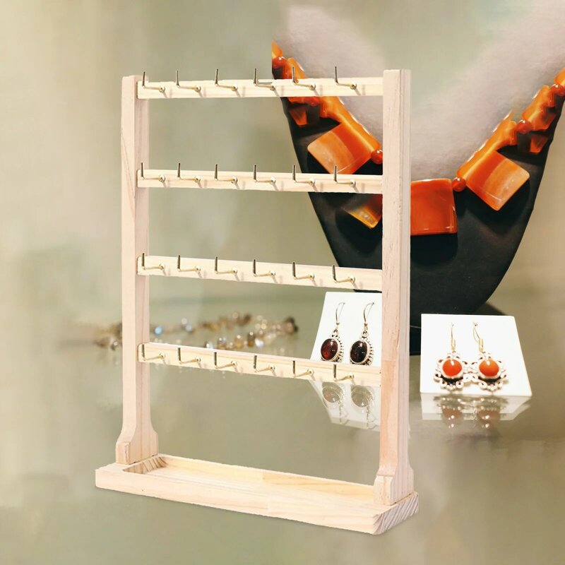 Jewelry Organizer Multi Tiers Jewelry Holder Jewelry Display Stand Earring Holder with Hooks for Rings Bracelets Showcase