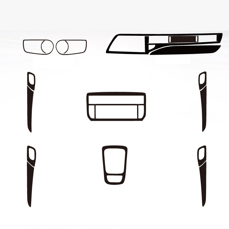 Z włókna węglowego dla Citroen C5 2010-2016 AT automatyczna folia samochodowa naklejka wewnętrzna konsola środkowa przekładnia multimedialna deska rozdzielcza Panel drzwi
