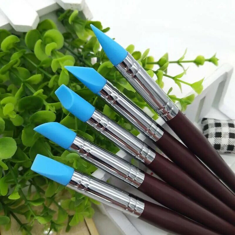 8 Types Clay Tools Pottery Sculpting Tools Poterie Carving sculpture Tool Sculp Nail Art Craft Cake Oils Engraving Rubber Pens