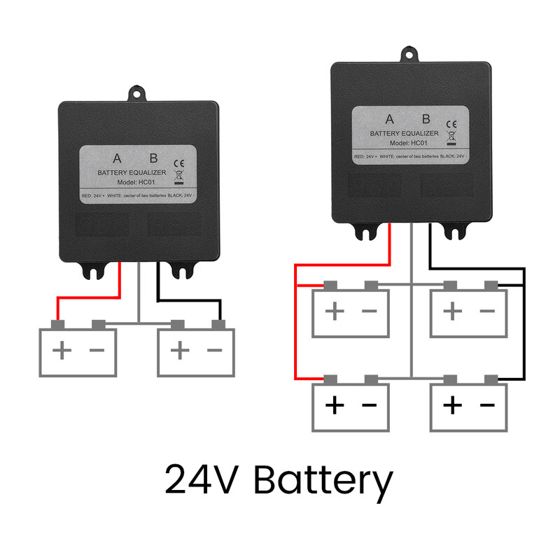 12V/24V Аккумуляторный эквалайзер BMS Солнечная система Балансир батареи 0-5A Текущее управление активным напряжением с 2 батареями
