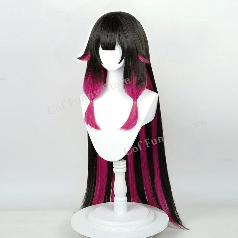 Genshin Impact Cosplay Fatui Columbina parrucca Cosplay 110cm capelli lunghi copricapo parrucca da gioco Anime resistente al calore donne parrucche di Halloween
