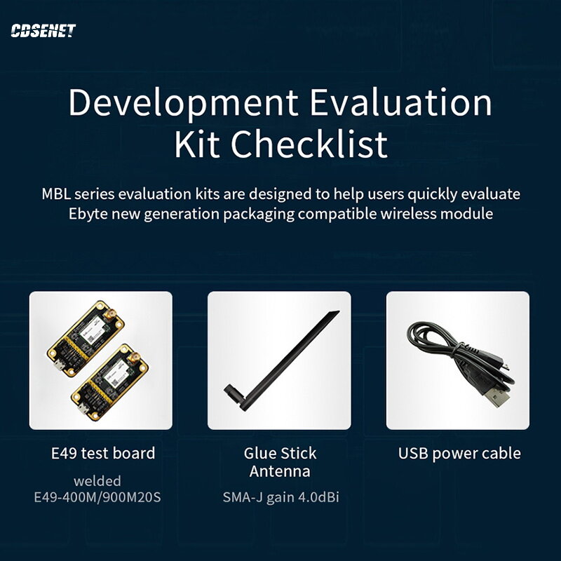 CMT2300A kit scheda di prova modulo Wireless cdsend E49-900MBL-01 per Kit di Test interfaccia USB modulo E49-900M20S RF