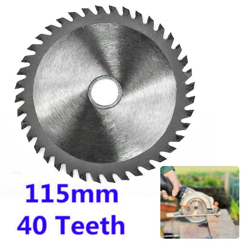 Steel Circular Sawing Blade Woodwork Spare Replacement Tool 115mm 40 Teeth Wood Plastic Hard rubber Convenient