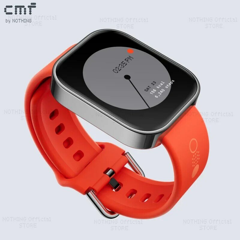 Global Version CMF by Nothing Watch Pro 1.96" AMOLED Bluetooth 5.3 BT Calls with AI Noise Reduction GPS Smartwatch CMF watch Pro
