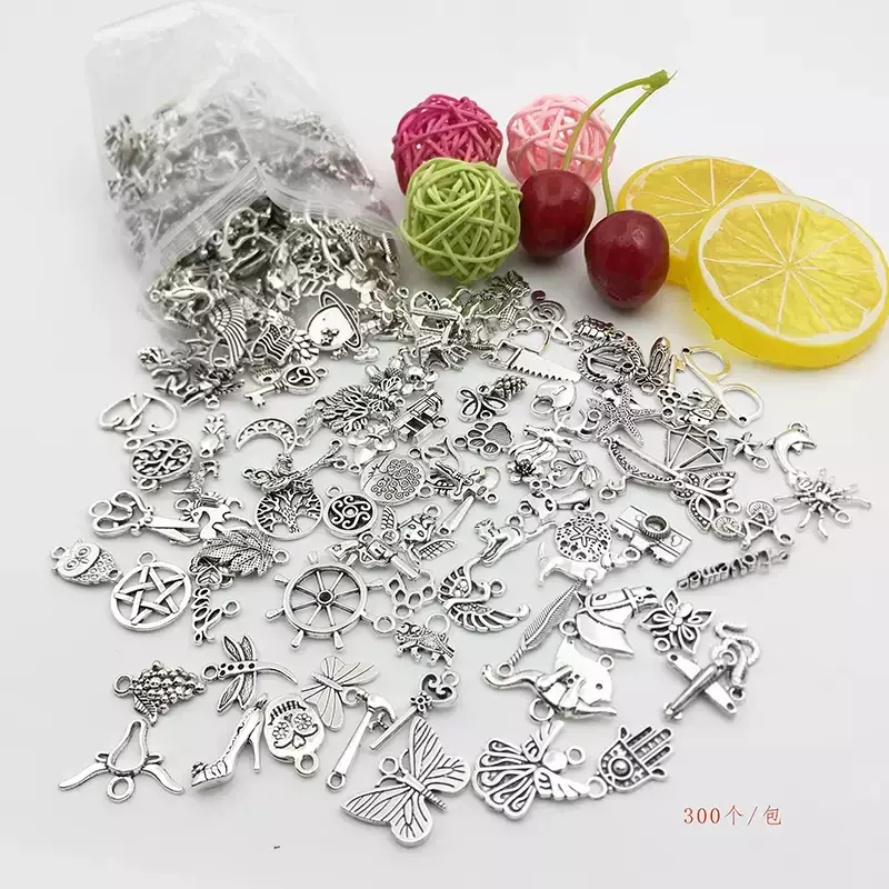 30/100 pz misto Vintage metallo animale uccelli Charms perline braccialetto fai da te ciondolo Neacklace accessori per gioielli che fanno risultati