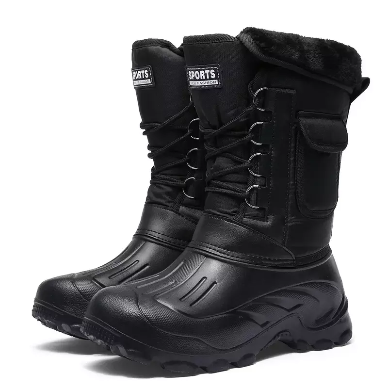 Buty zimowe dla mężczyzn 2024 nowe wodoodporne buty buty męskie dla mężczyzn zajęcia na świeżym powietrzu buty rybackie projektant pracy na śniegu