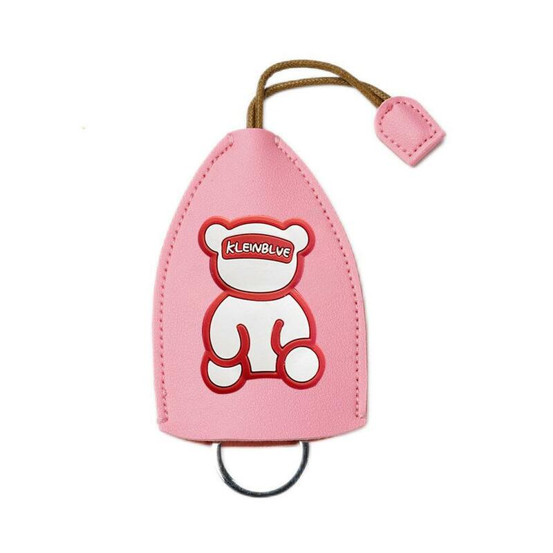 Cute Cartoon Animals Bear Pull Out Key Case PU Leather Key Wallets Housekeepers Car Key Holder Case Leather Bag for Xmas Gi C6A4