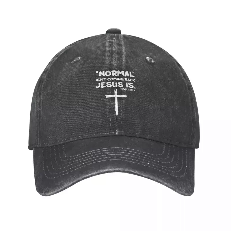 Normalny Isn_t powrót Jesus to kapelusz kowbojski Dropshipping wywijane kapelusz dla mężczyzn damski