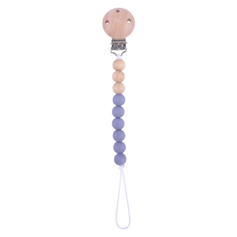 Baby Schnullerkette Clip Pflege Beißring Schnullerhalter Silikon Perlenkette Clip