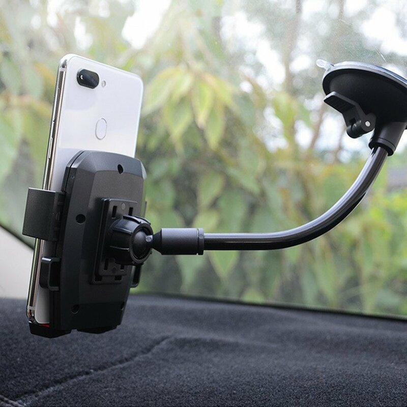 ที่ยึดโทรศัพท์ช่องแอร์กระจกที่จับโทรศัพท์มือถือท่อดูดหมุนได้อเนกประสงค์360 ° ที่วางโทรศัพท์อุปกรณ์เสริมรถยนต์