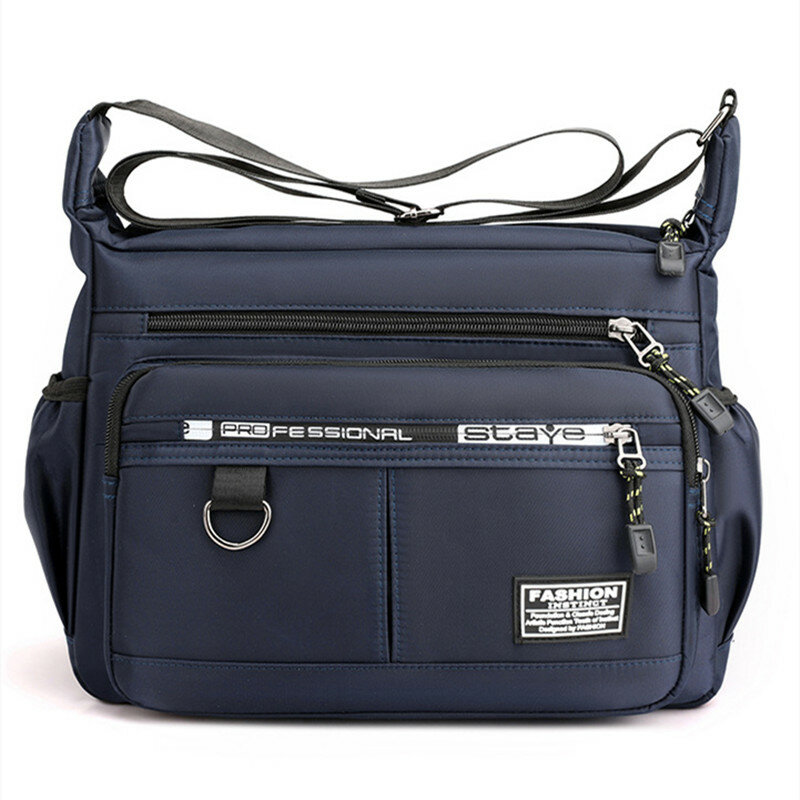 Bolsa de ombro de alta capacidade, mochila impermeável e durável com múltiplos bolsos, bolsa crossbody para negócios e lazer, nova