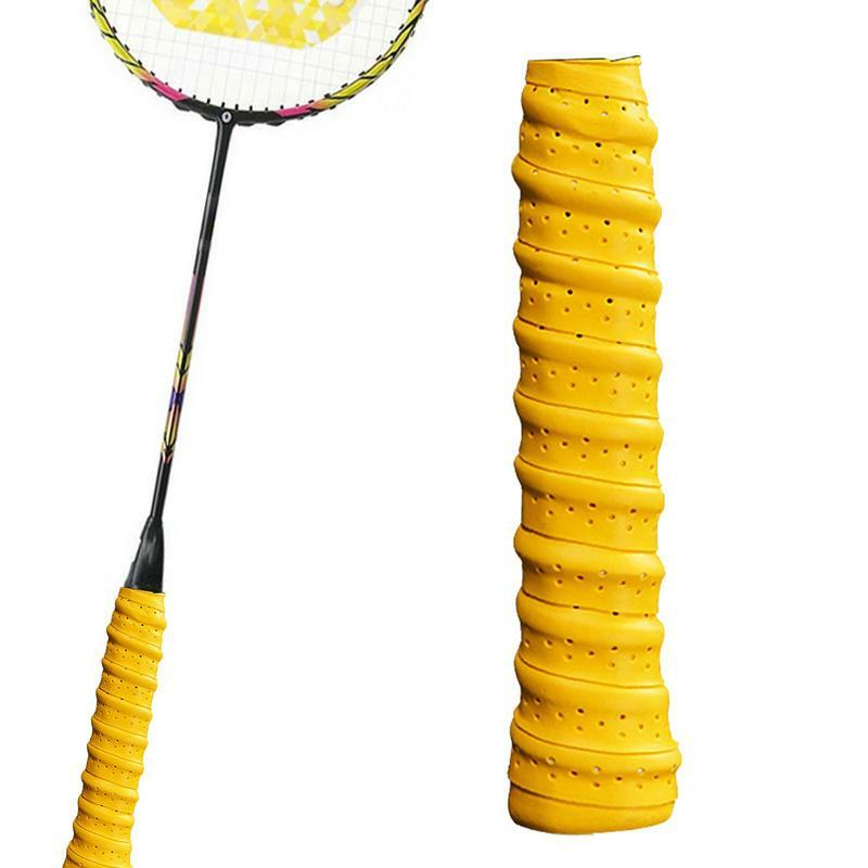 Cinta de agarre de raqueta de bádminton para mujeres y hombres, superabsorbente, sobregrip de tenis, envoltura de mango de bádminton absorbente de sudor
