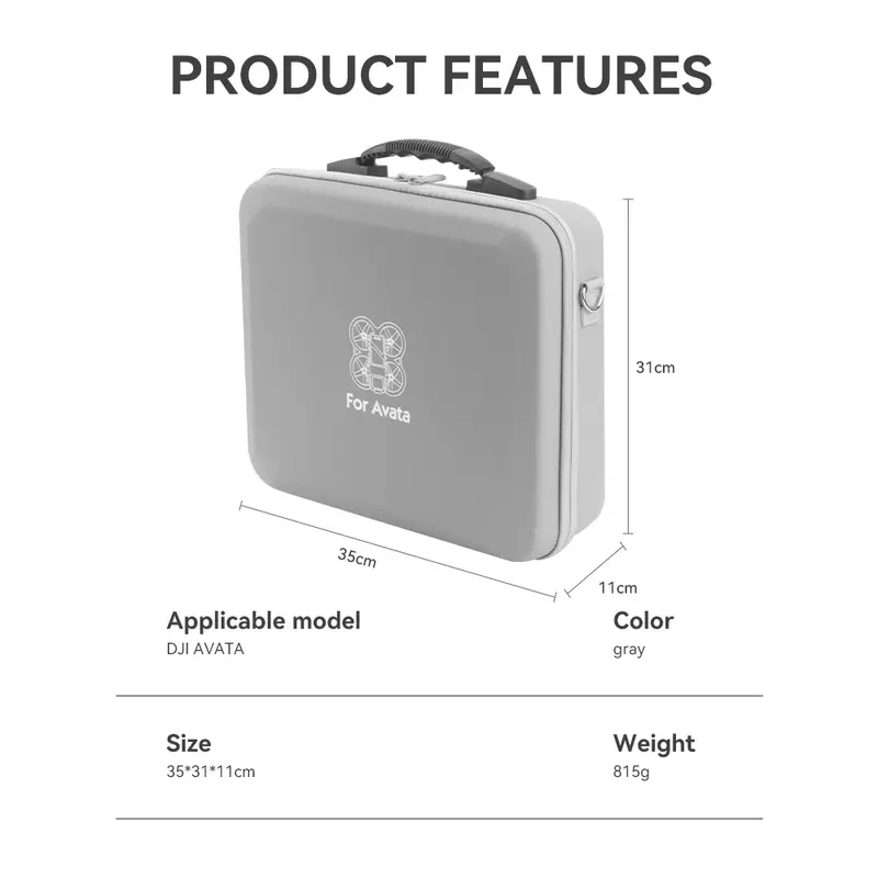 Trage tasche für Dji Avata 2 Aufbewahrung sbox für Dji Avata Brille 2/Integra Koffer Drohne Zubehör spritzwasser geschützte Umhängetasche