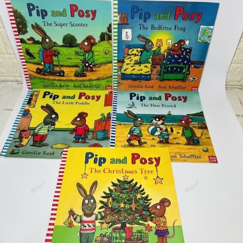 PIP และ posy 10หนังสือคลิกที่เวอร์ชันภาษาอังกฤษเพื่อให้การสนับสนุนเสียงฟรีสำหรับหนังสือ "Little da Ren Little tadpole"