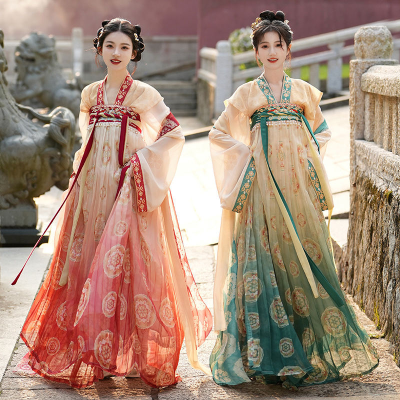 Vestido Hanfu de la dinastía de la canción china antigua para mujer, traje de Cosplay femenino, vestido Hanfu para fiesta de verano, conjuntos de 3 piezas