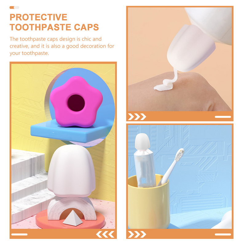 Toothpaste Dispenser Dispenser Hat Cap Dispenser Cap Silicone Covers Home Squeezers Protective Caps Bathroom Supplies Tools