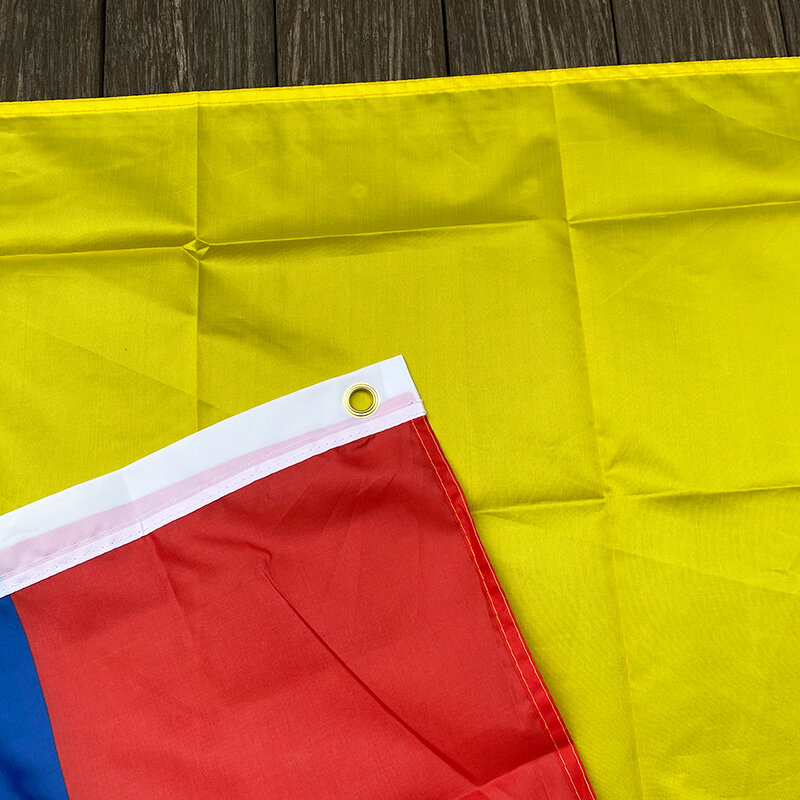 Xvggdg 걸이식 콜롬비아 국기, 폴리에스터 표준 깃발 배너, 3ft x 5ft
