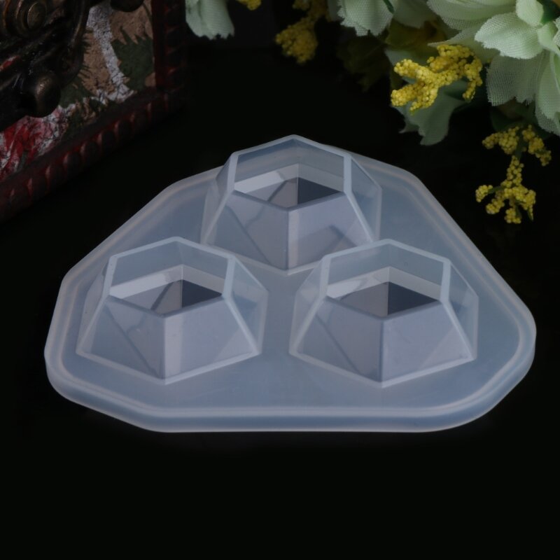 Forma diamante brincos silicone decorativo pingente molde artesanal epóxi molde transporte da gota